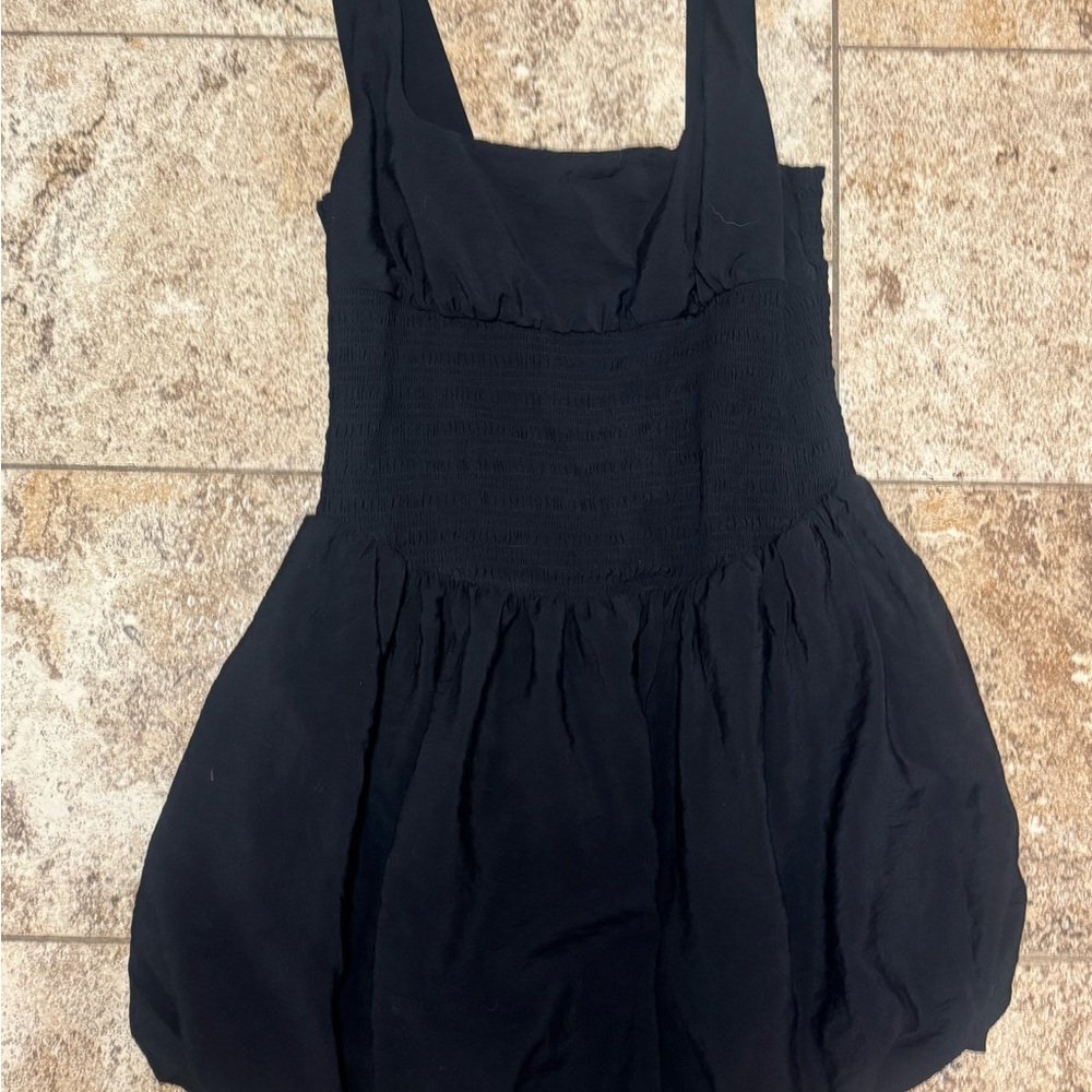 Anthropologie Black Textured Skirt